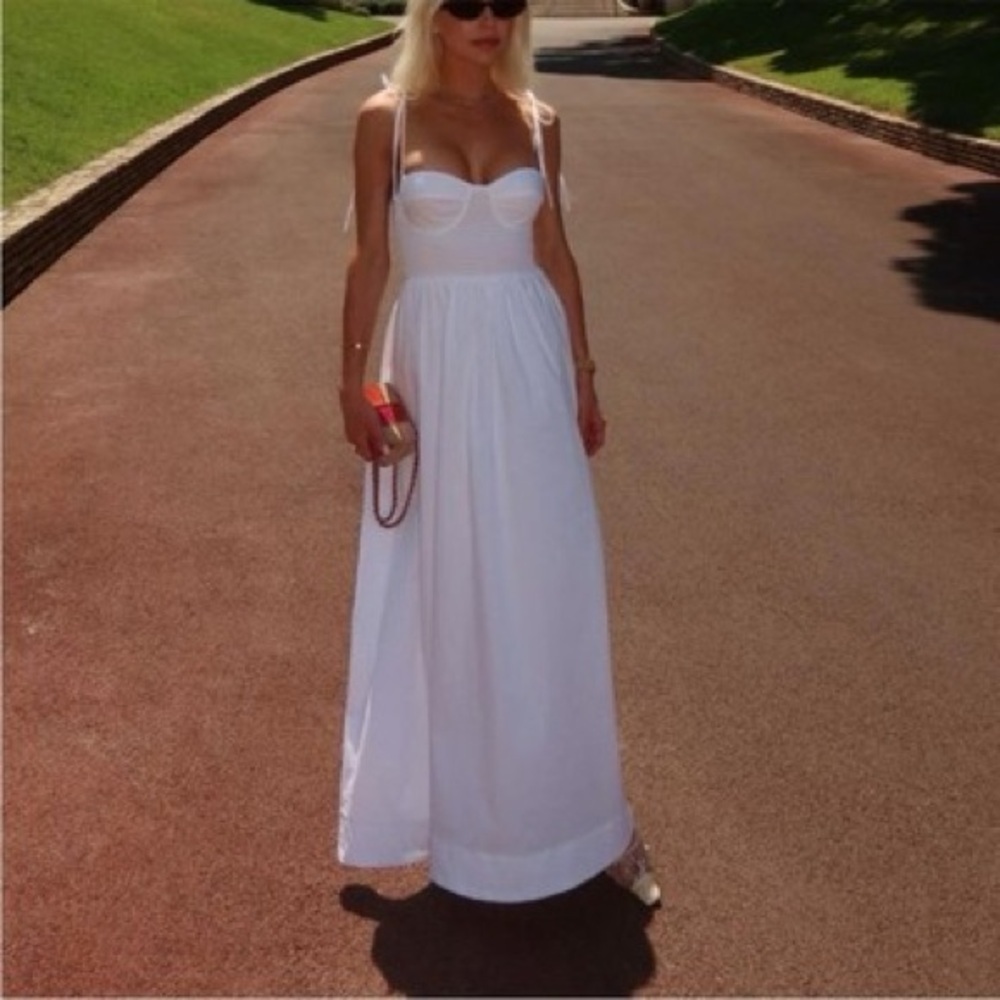 STAUD Landry White Dress M
